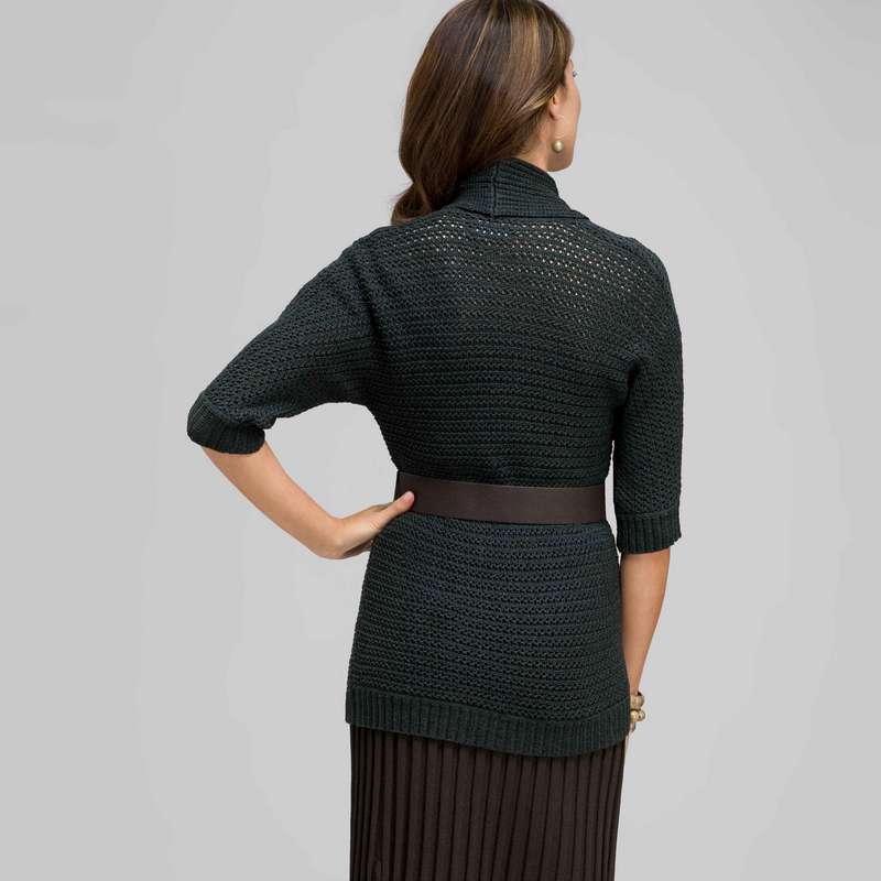 Novelty Stitch Belted Cardigan, , large image number 1